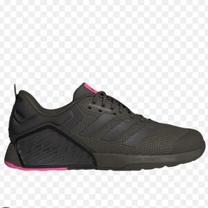 adidas Dropset 3 Lightweight Training Shoe - Shadow Olive / Lucid Pink Fit 8